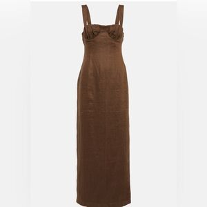 SIR the label Strapless Brown Dress